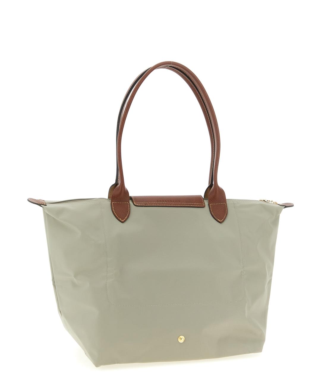 LONGCHAMP Серая синтетическая сумка через плечо, фото 2