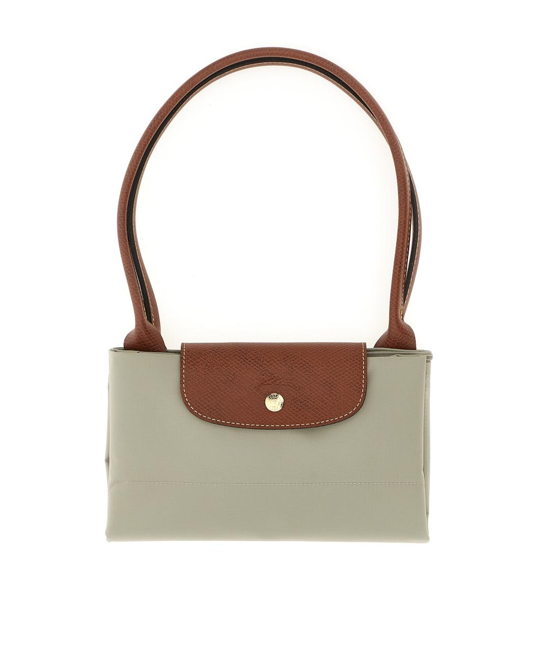 LONGCHAMP Серая синтетическая сумка через плечо, фото 3