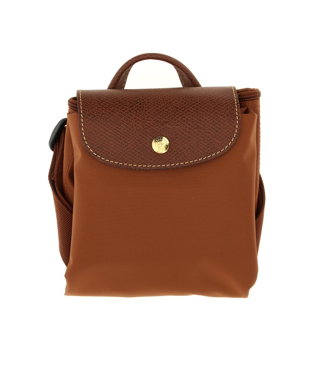 LONGCHAMP Коричневый синтетический рюкзак, фото 3