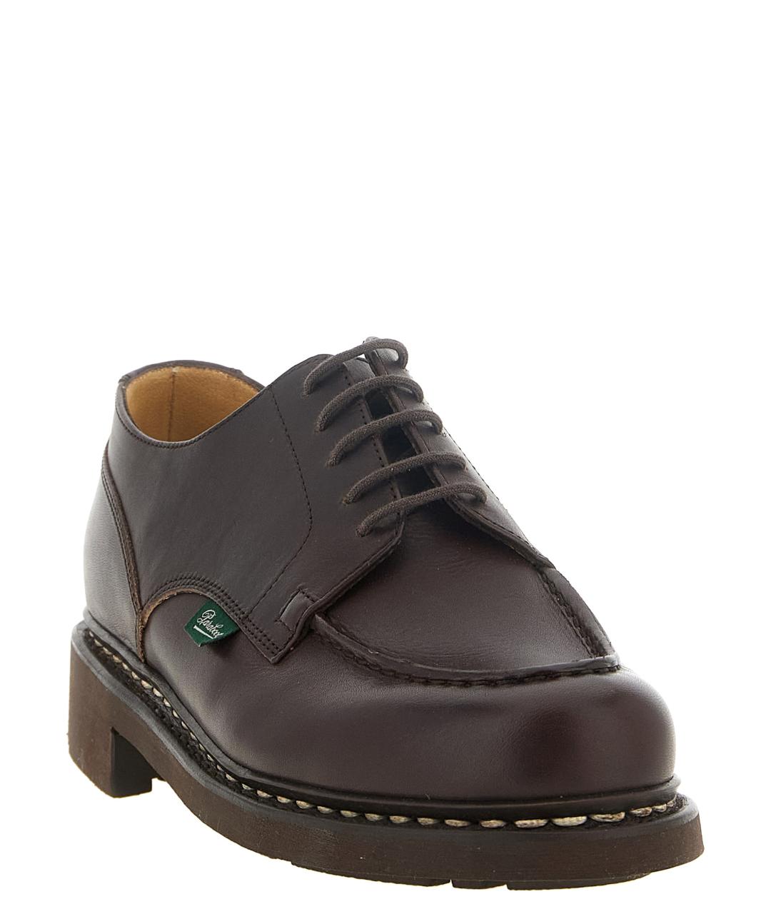 PARABOOT Коричневые кожаные низкие ботинки, фото 2