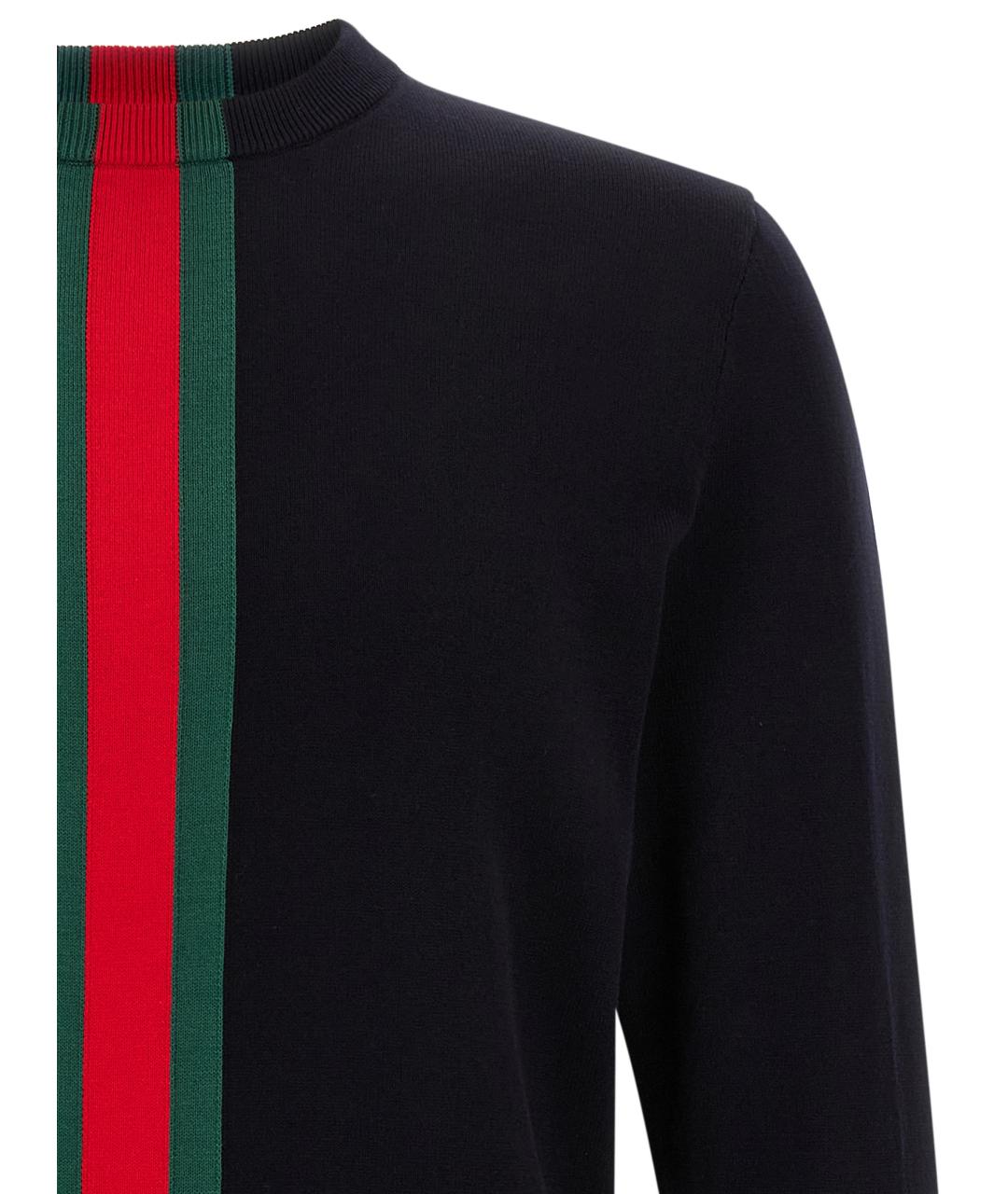 GUCCI Синий хлопковый джемпер / свитер, фото 3