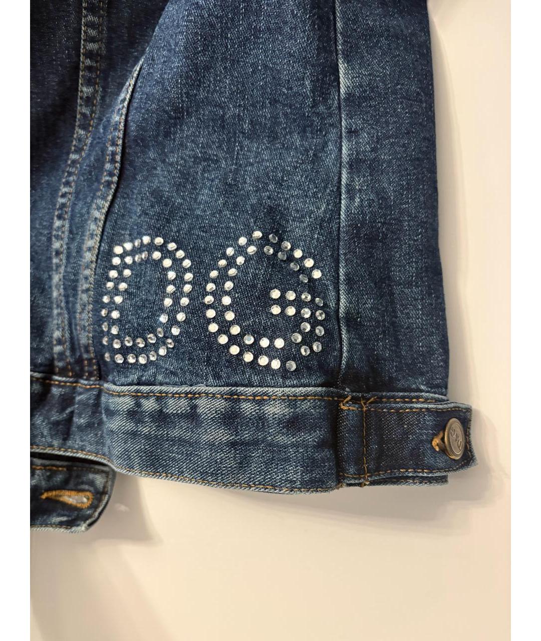 DOLCE&GABBANA Синяя деним куртка, фото 6