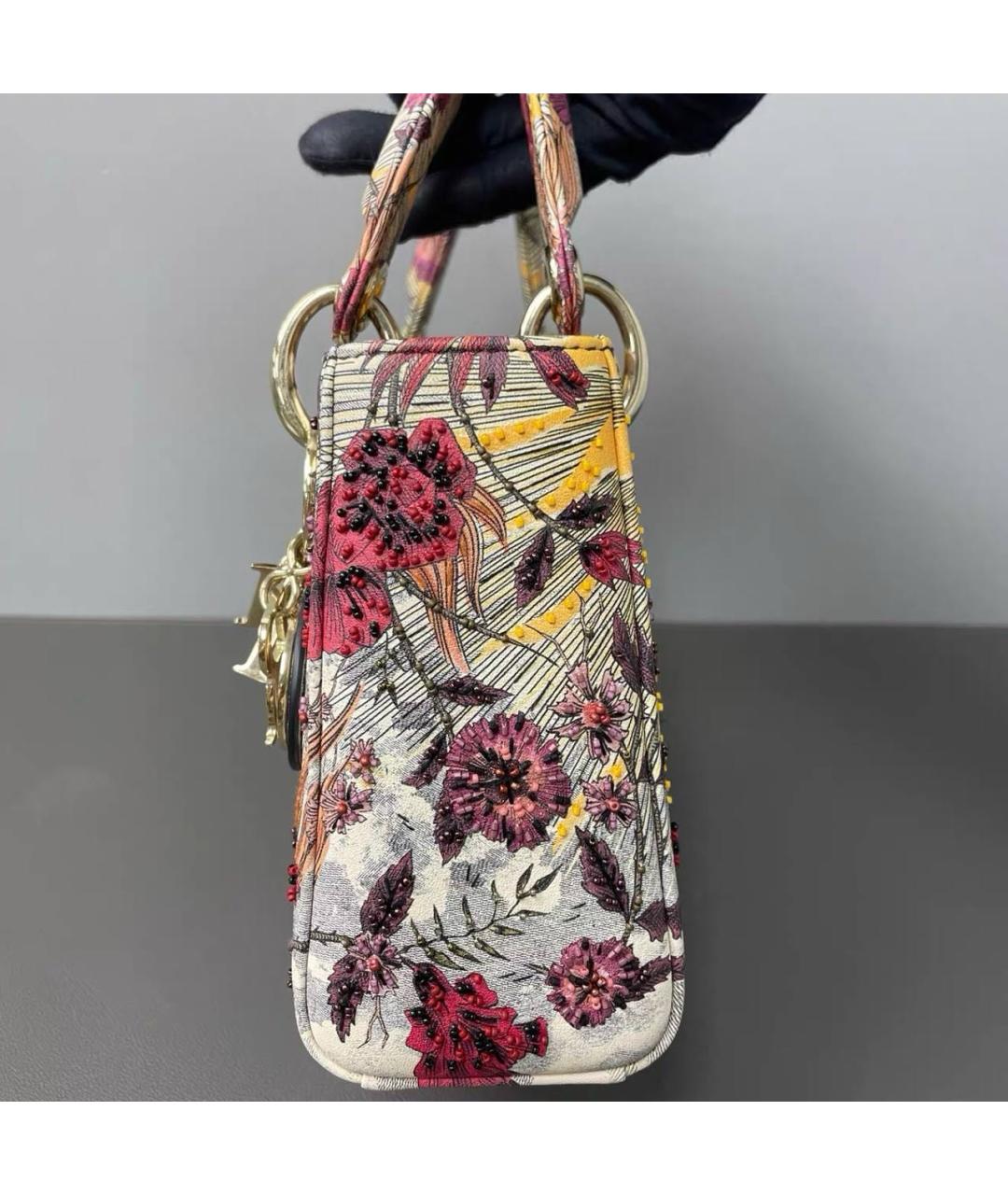 CHRISTIAN DIOR Мульти кожаная сумка с короткими ручками, фото 4
