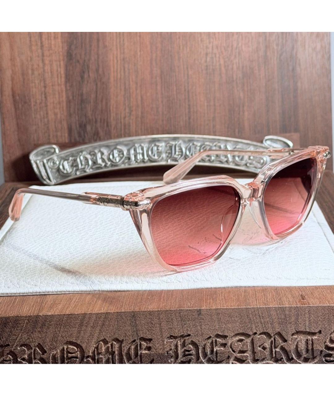 CHROME HEARTS Коралловые пластиковые солнцезащитные очки, фото 2