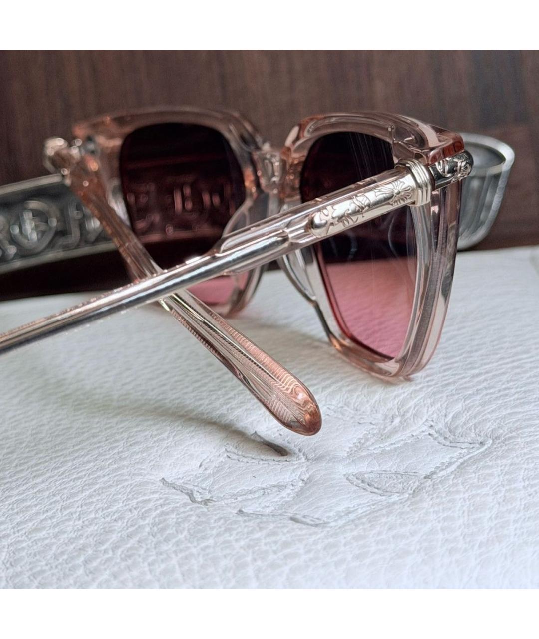CHROME HEARTS Коралловые пластиковые солнцезащитные очки, фото 4