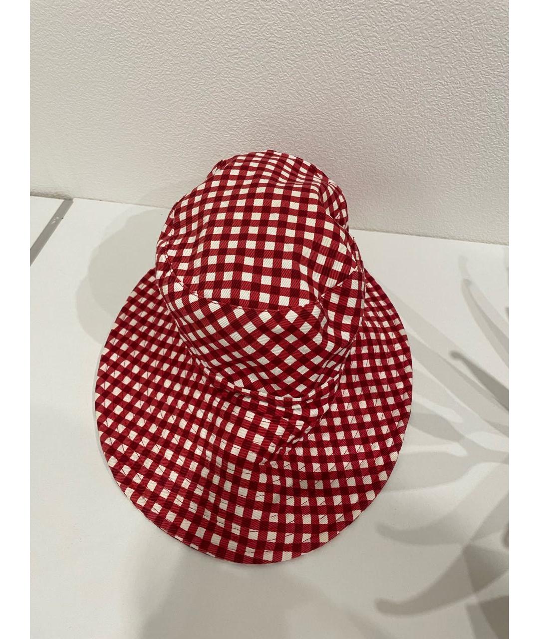LOUIS VUITTON Красная хлопковая панама, фото 2