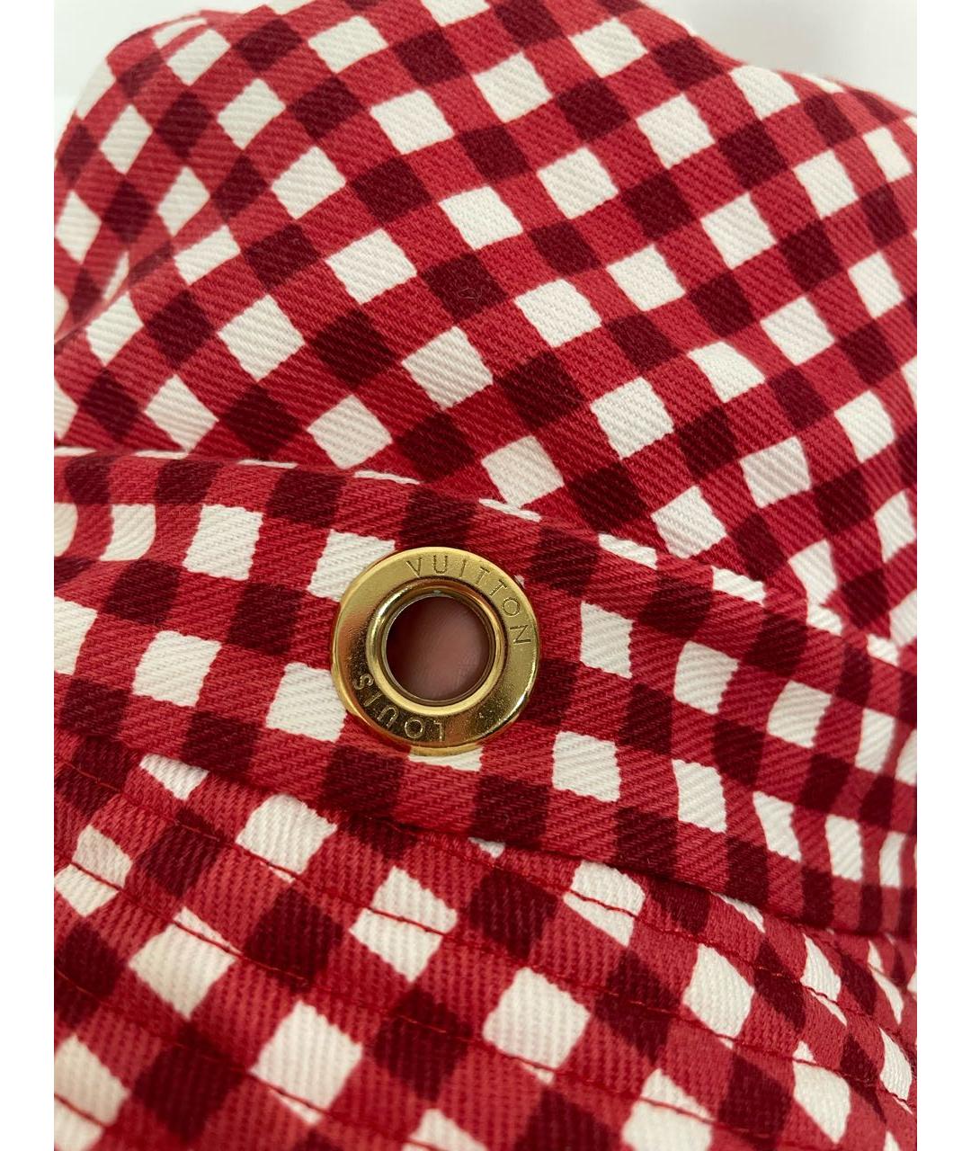 LOUIS VUITTON Красная хлопковая панама, фото 5