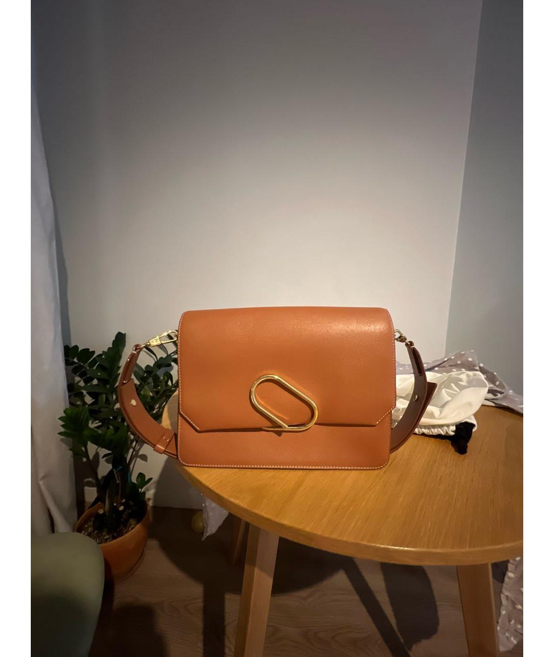 3.1 PHILLIP LIM Коричневая кожаная сумка через плечо, фото 7