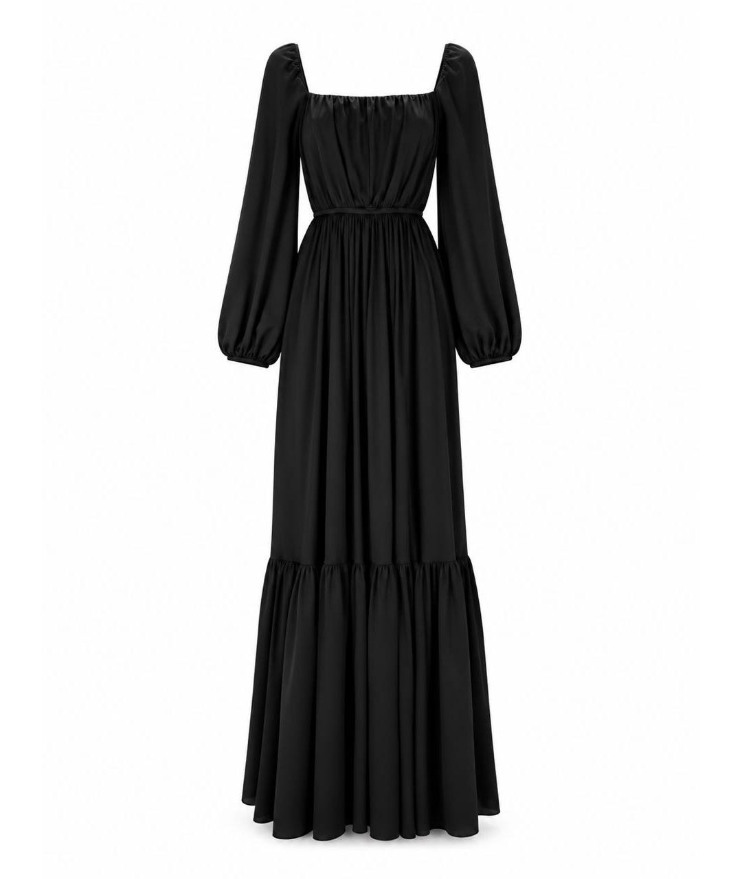 CHRISTIAN DIOR Черное вискозное вечернее платье, фото 2