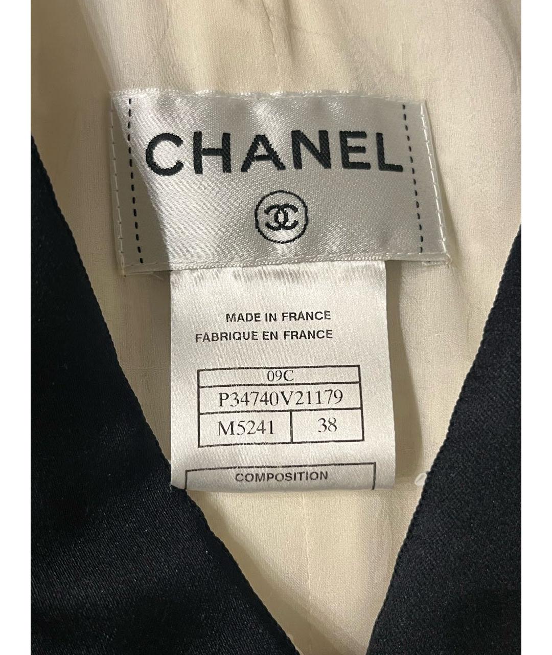CHANEL Белое хлопковое повседневное платье, фото 3