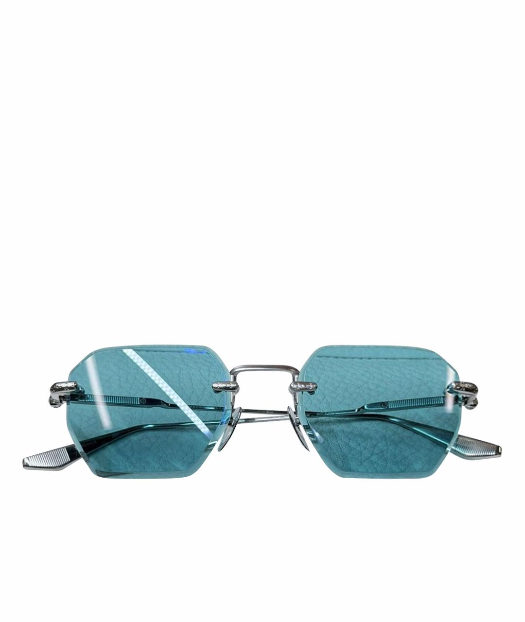 CHROME HEARTS Голубые металлические солнцезащитные очки, фото 1