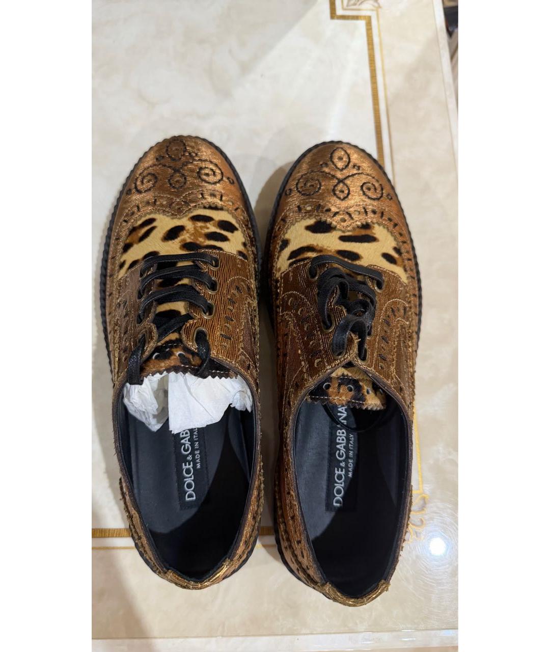 DOLCE&GABBANA Горчичные туфли, фото 3