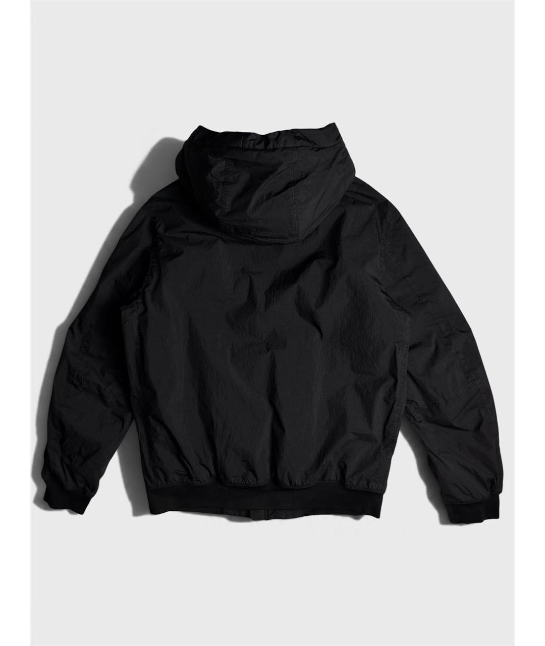 STONE ISLAND Черная полиамидовая куртка, фото 2