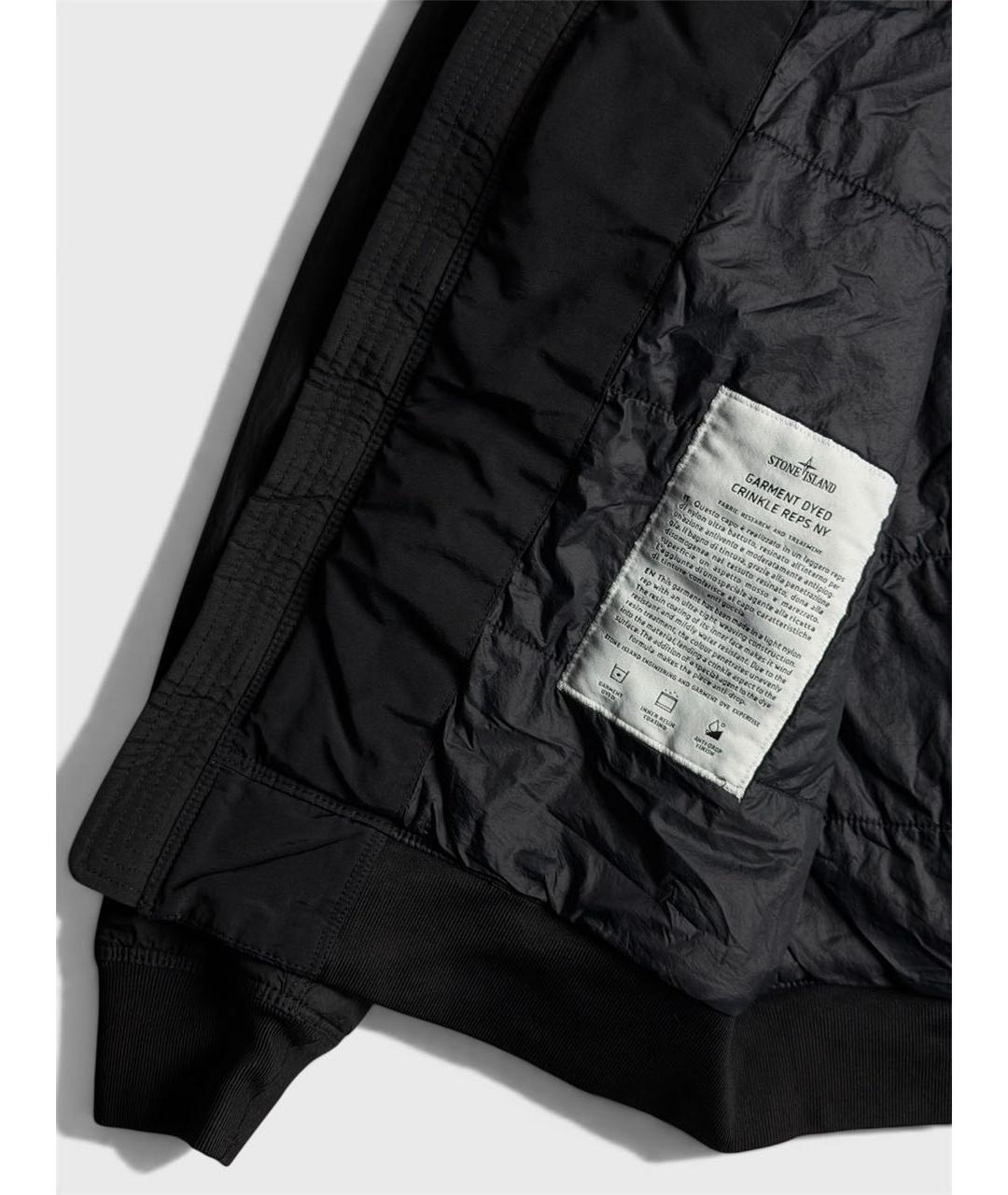 STONE ISLAND Черная полиамидовая куртка, фото 5