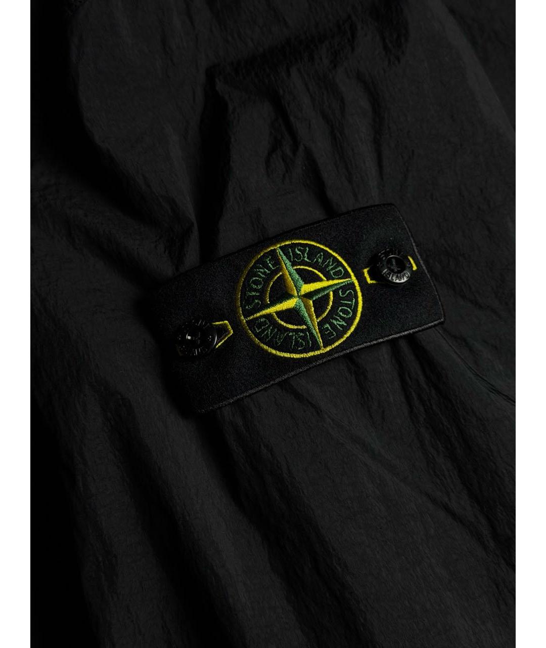 STONE ISLAND Черная полиамидовая куртка, фото 4