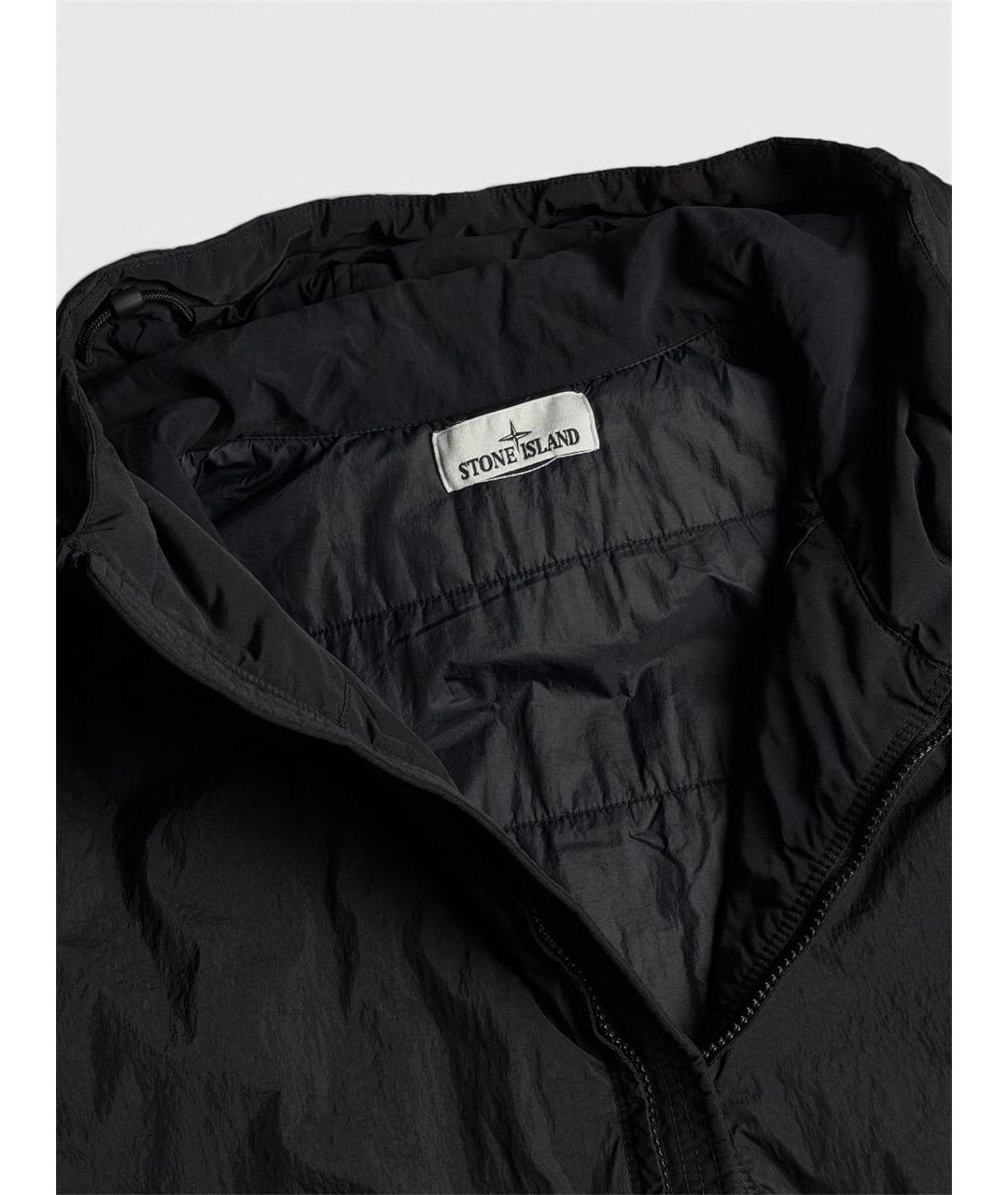 STONE ISLAND Черная полиамидовая куртка, фото 3