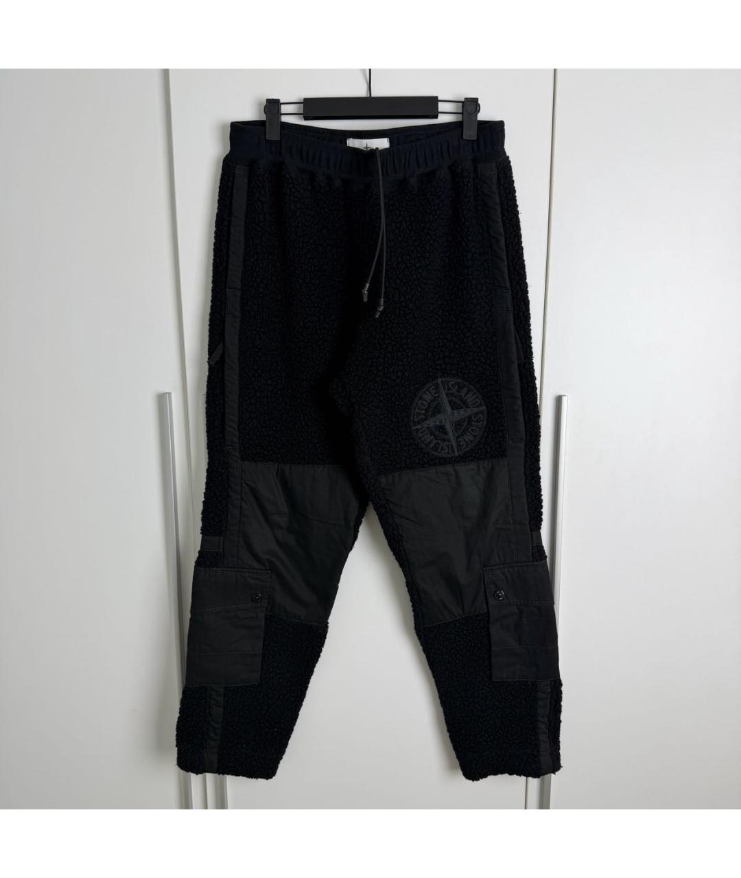 STONE ISLAND Черные повседневные брюки, фото 6