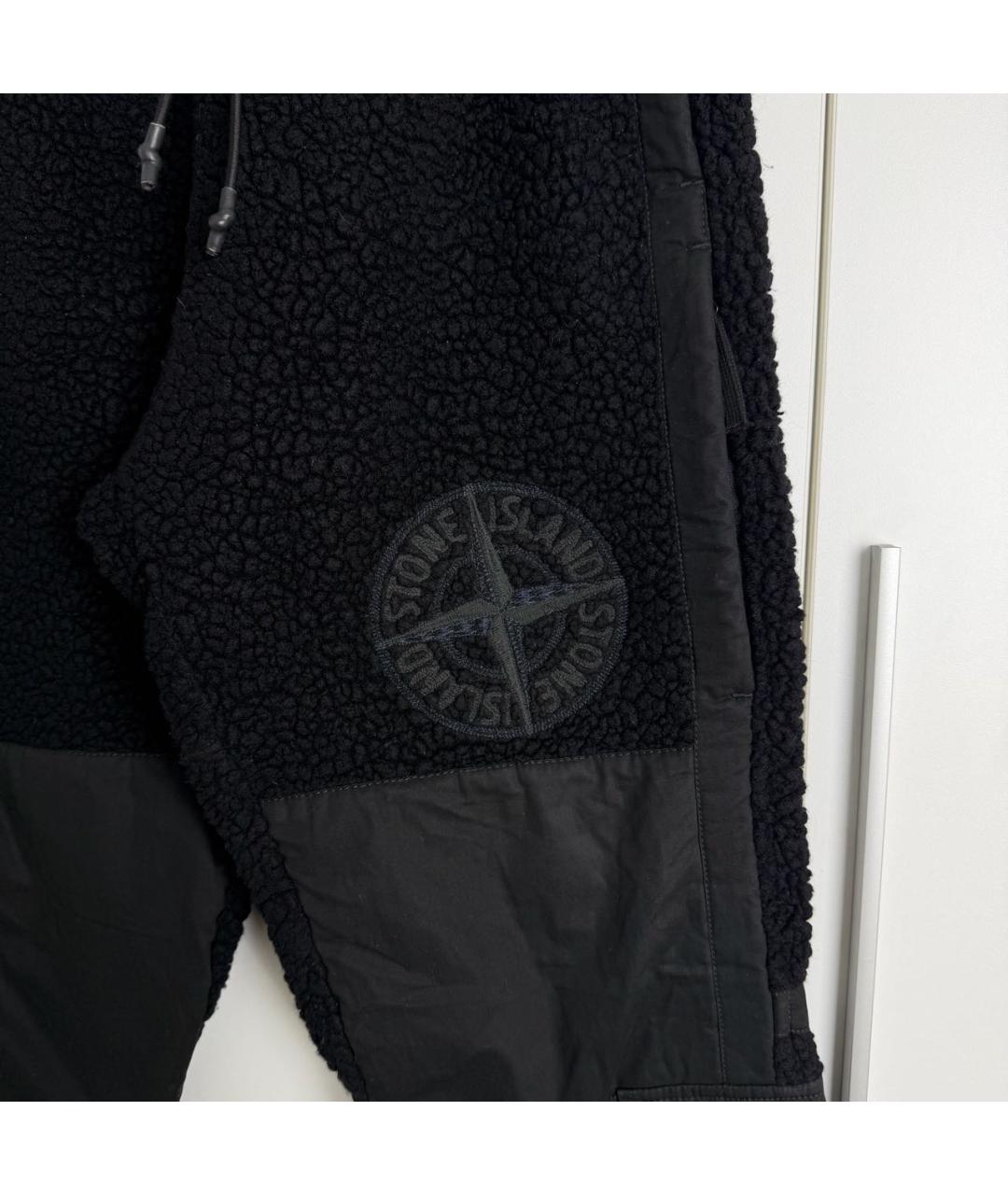 STONE ISLAND Черные повседневные брюки, фото 4