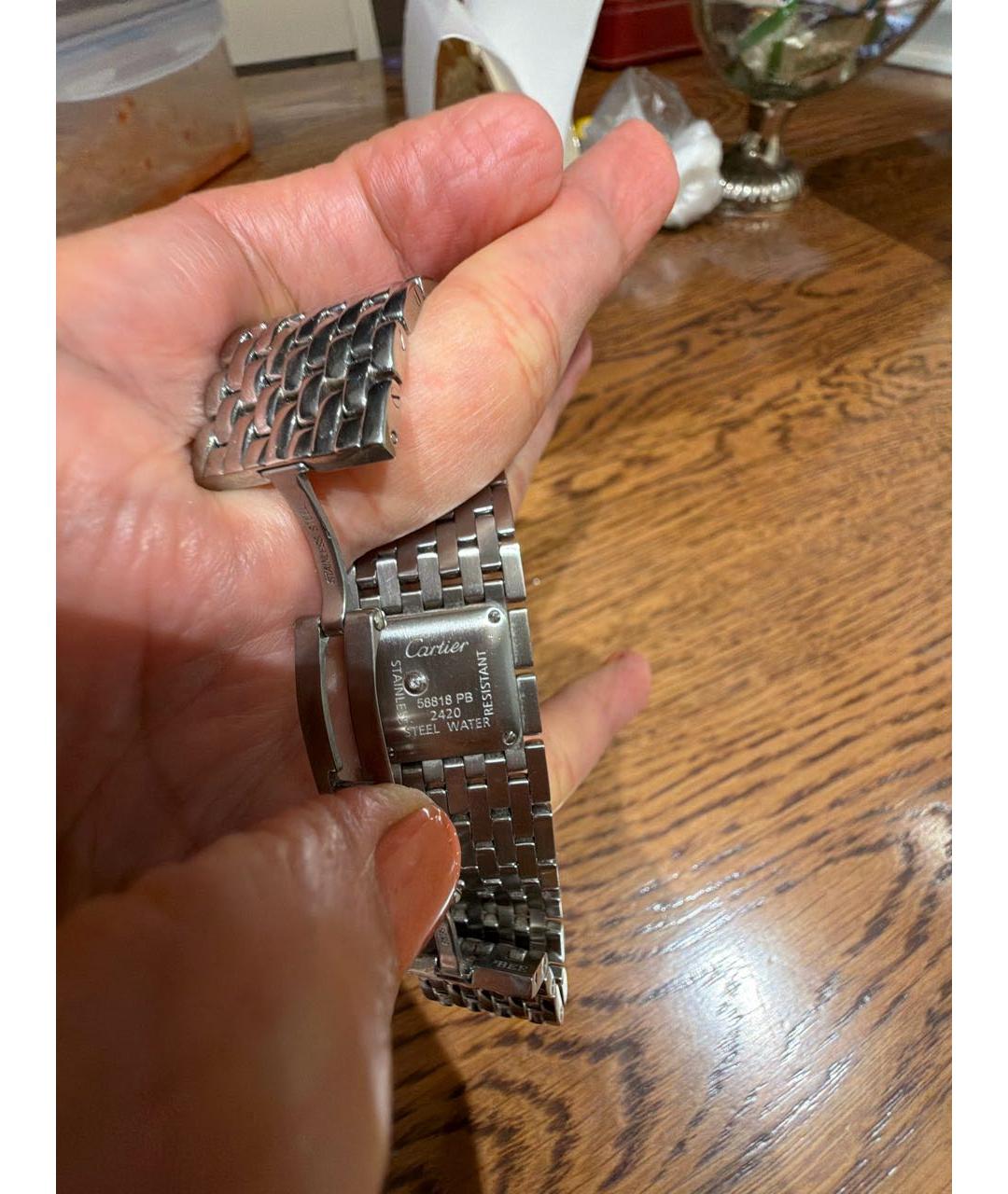 CARTIER Серебряные часы, фото 3