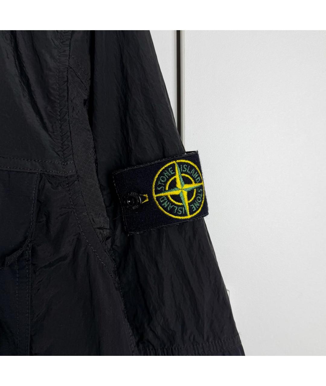 STONE ISLAND Черная нейлоновая куртка, фото 3