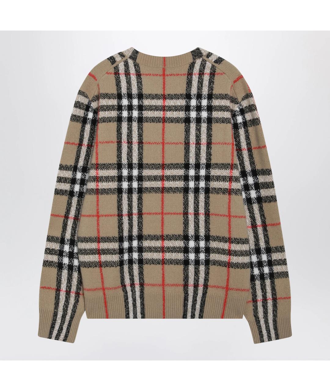 BURBERRY Бежевый кашемировый джемпер / свитер, фото 2