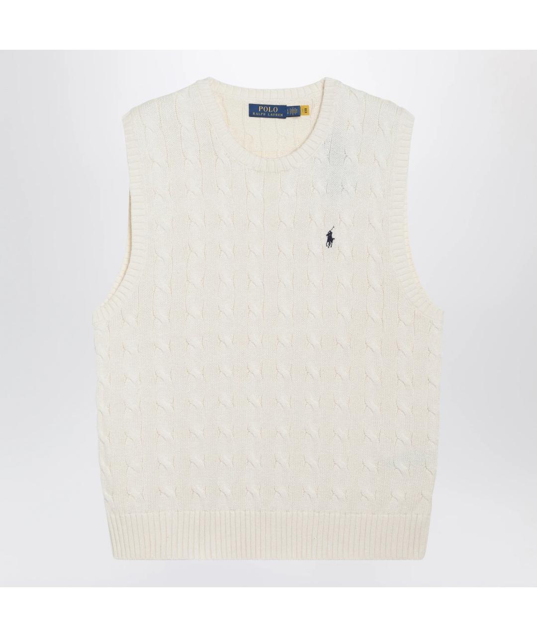 POLO RALPH LAUREN Бежевая хлопковая жилетка, фото 3