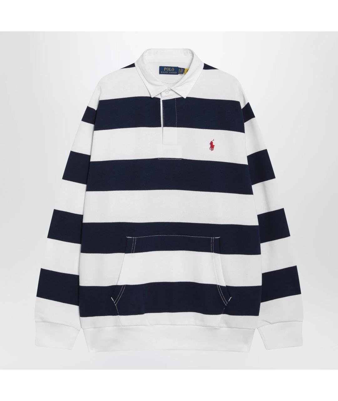 POLO RALPH LAUREN Мульти хлопковое поло с длинным рукавом, фото 3