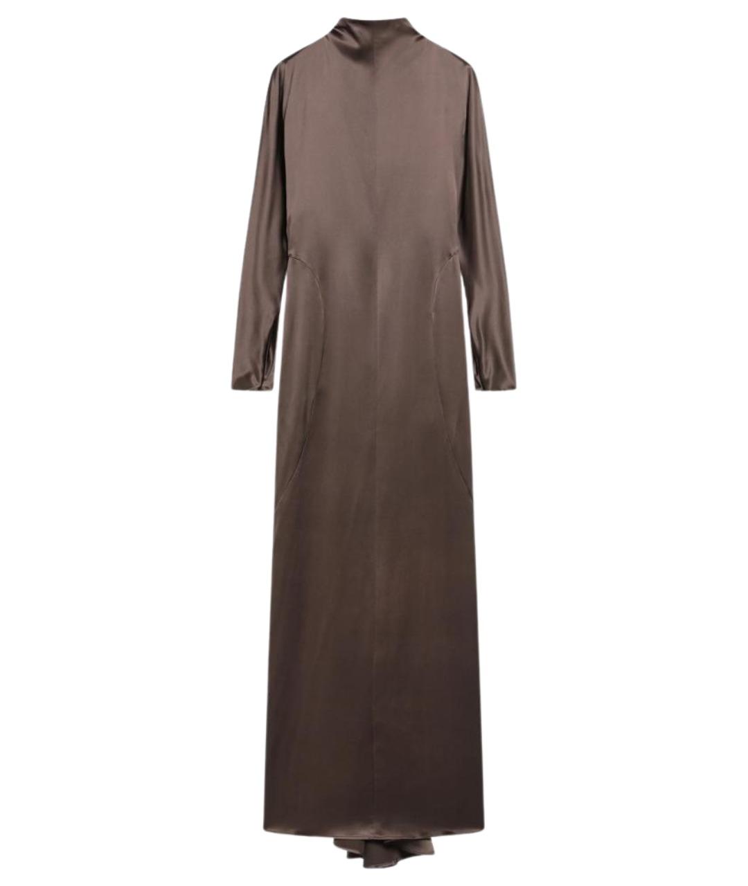 MAX MARA Бежевое шелковое платье, фото 1