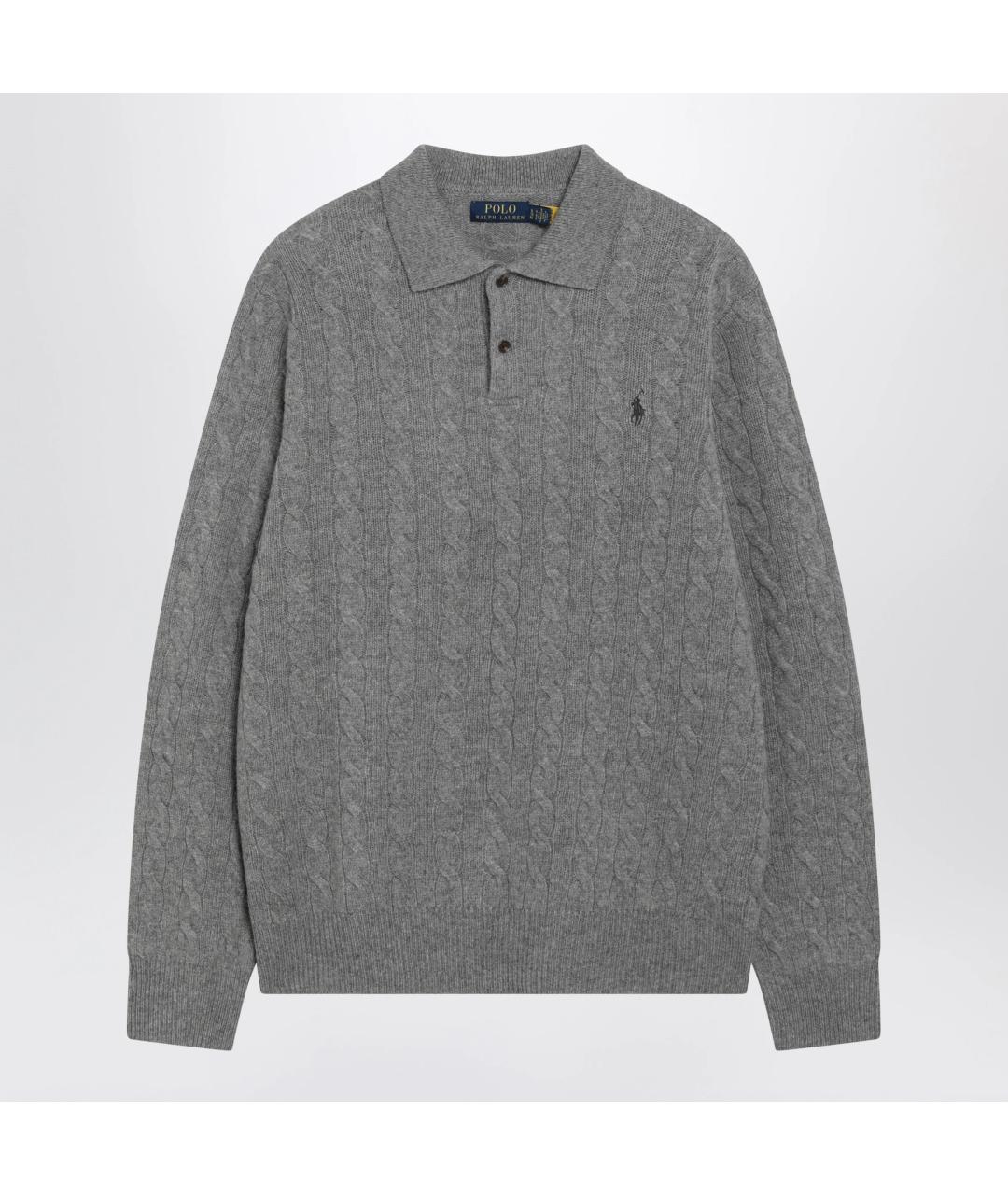 POLO RALPH LAUREN Серый шерстяной джемпер / свитер, фото 3