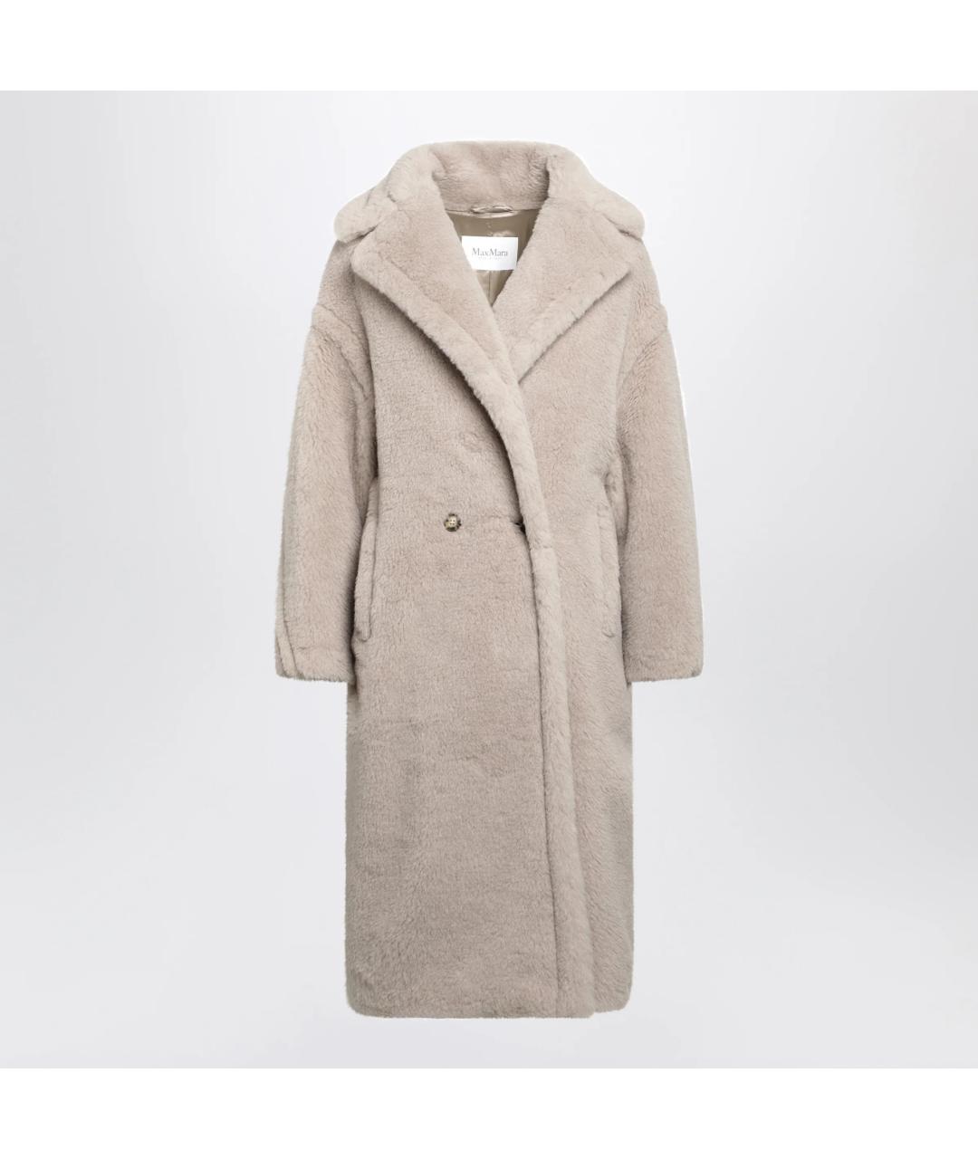 MAX MARA Бежевое шерстяное пальто, фото 3