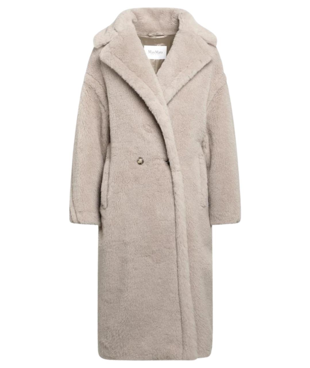 MAX MARA Бежевое шерстяное пальто, фото 1