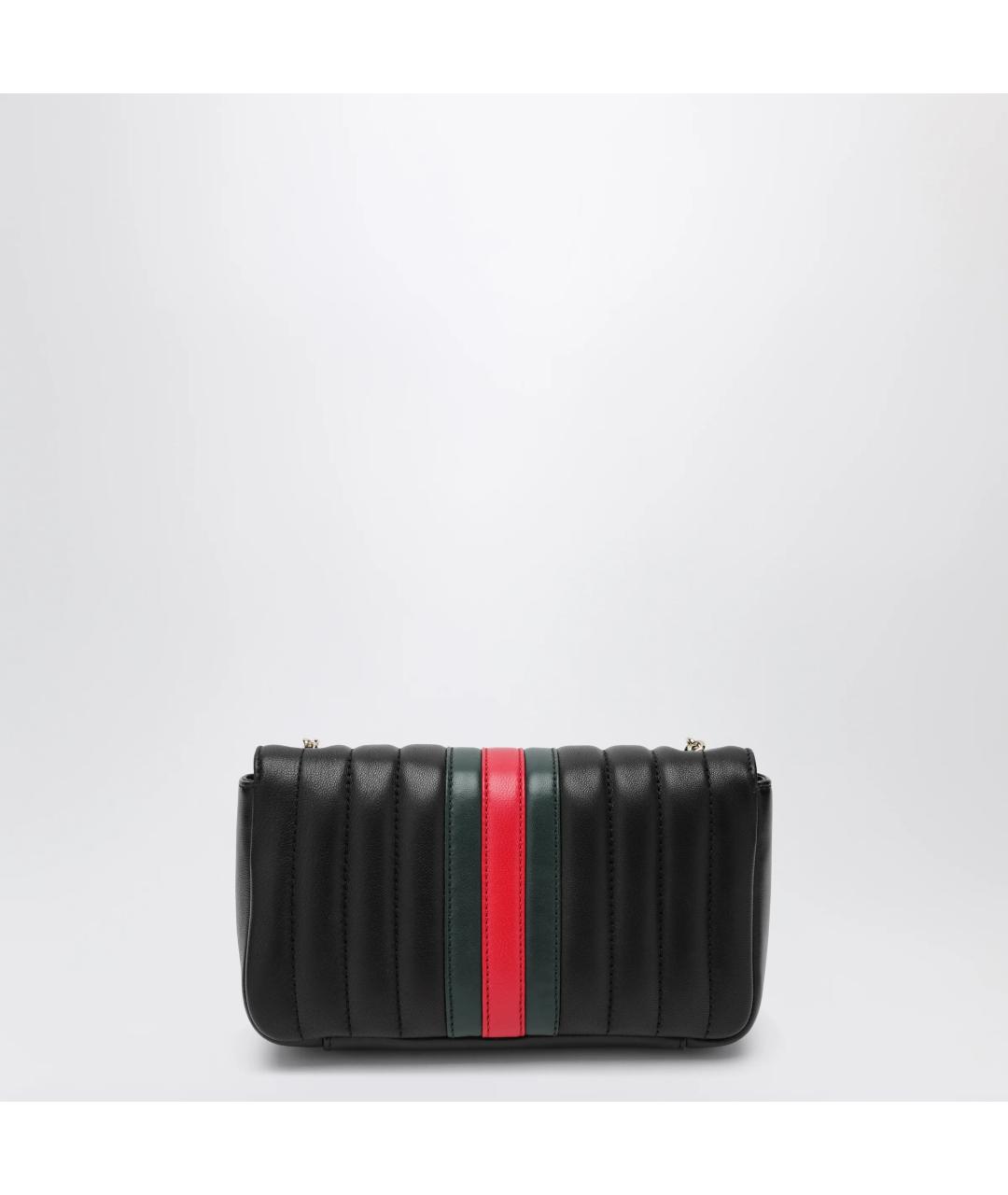 GUCCI Черная кожаная сумка через плечо, фото 2