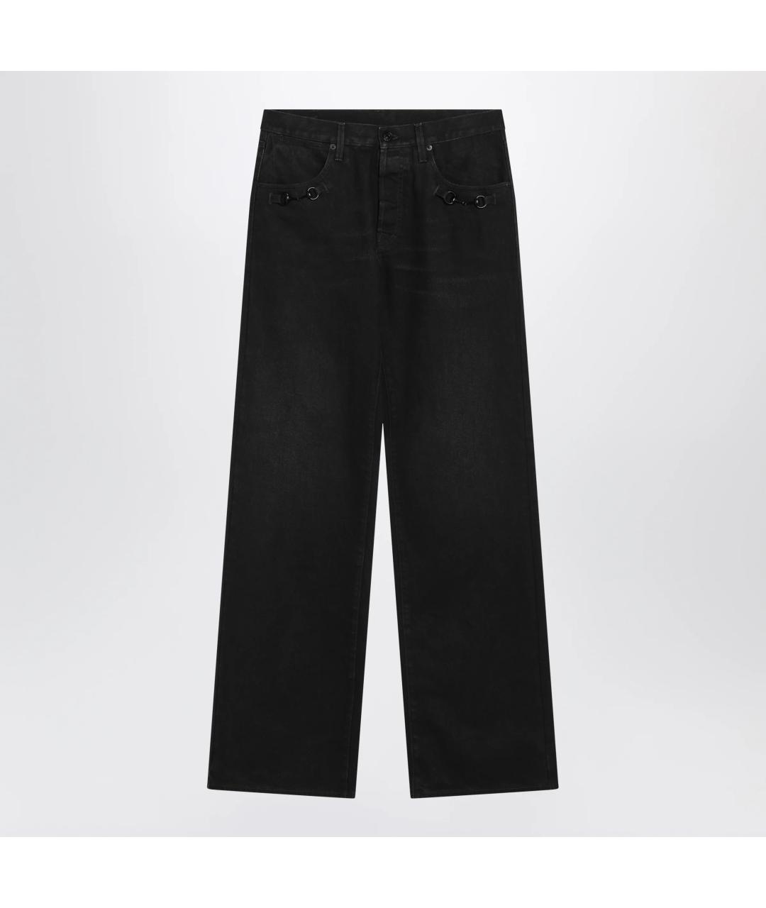 GUCCI Коричневые хлопковые прямые джинсы, фото 3