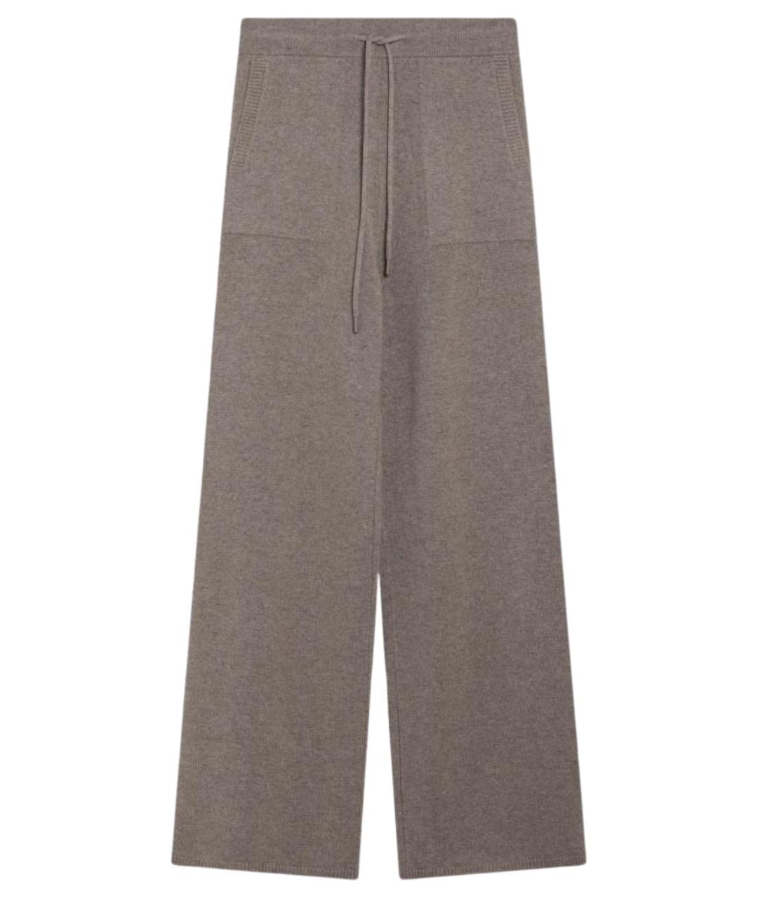 MAX MARA Бежевые кашемировые брюки широкие, фото 1