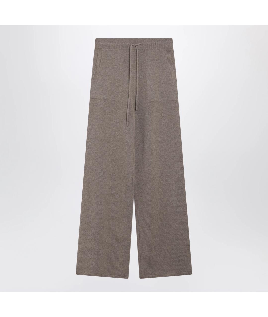 MAX MARA Бежевые кашемировые брюки широкие, фото 3