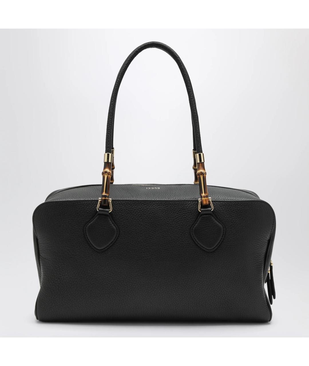 GUCCI Черная кожаная сумка через плечо, фото 2