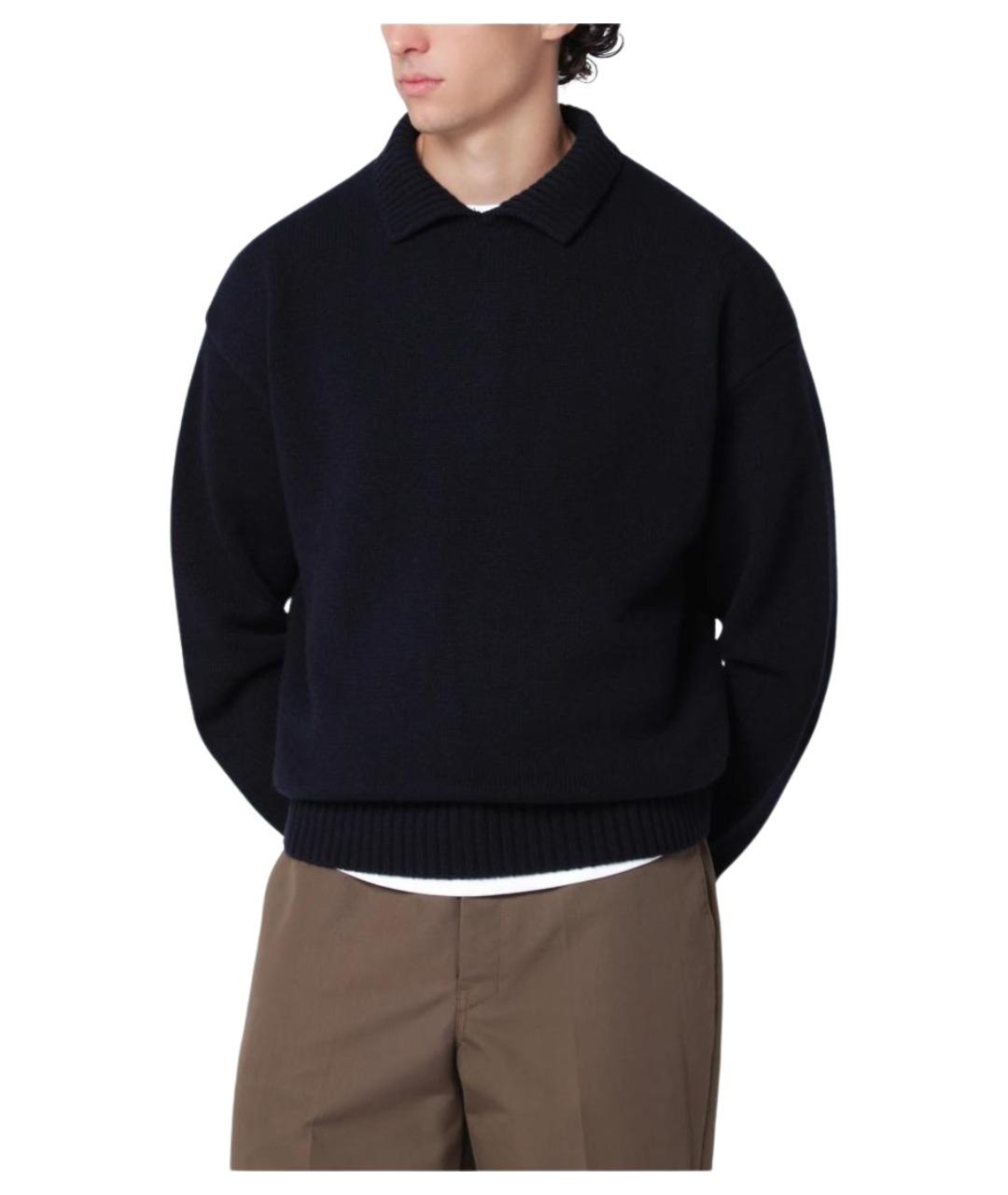 EXTREME CASHMERE Темно-синий кашемировый джемпер / свитер, фото 1