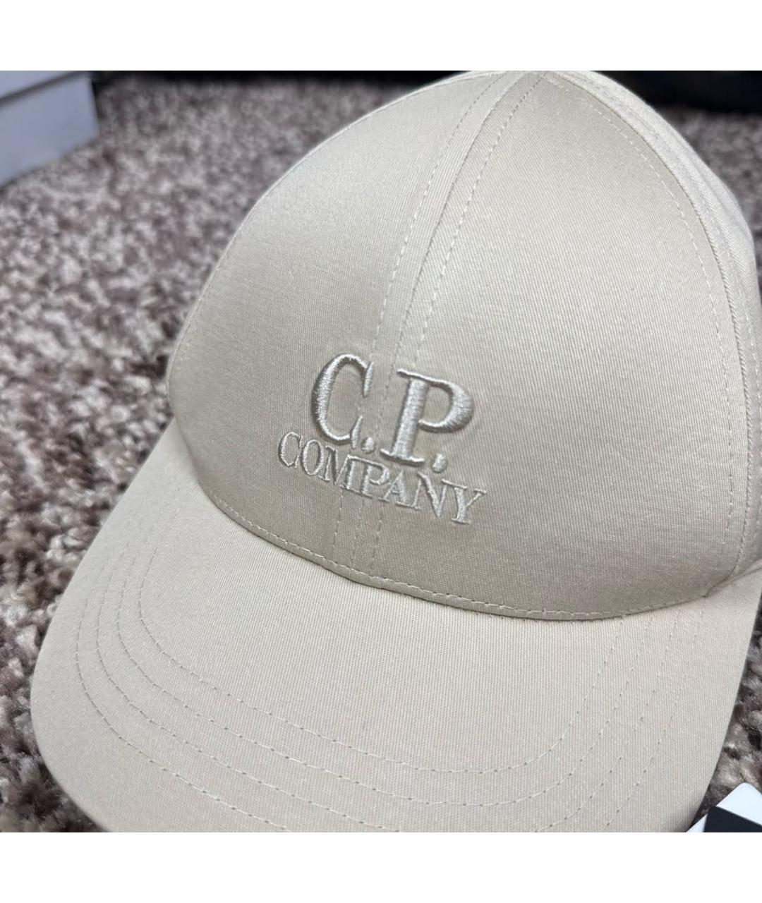 CP COMPANY Бежевая хлопковая кепка/бейсболка, фото 3