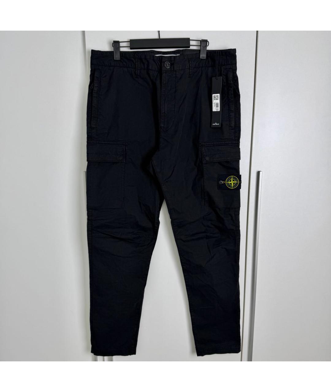 STONE ISLAND Черные повседневные брюки, фото 6