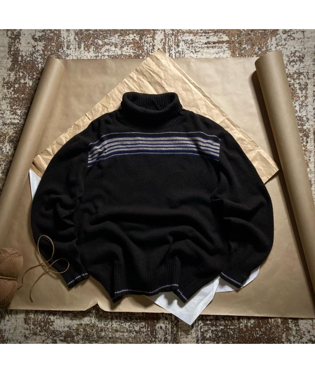 CANALI Коричневая шерстяная водолазка, фото 9