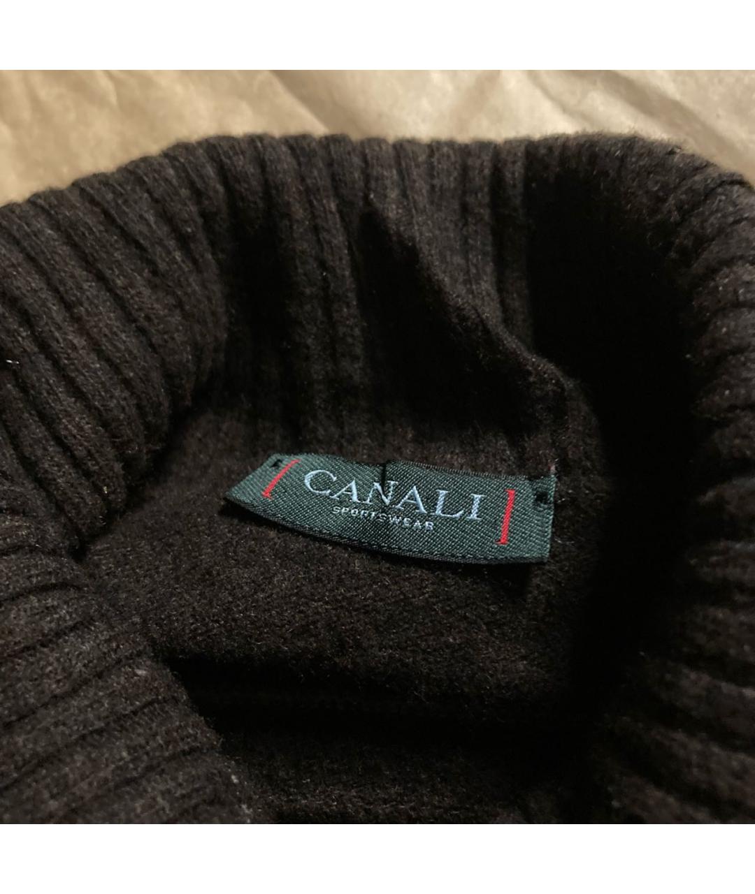 CANALI Коричневая шерстяная водолазка, фото 6