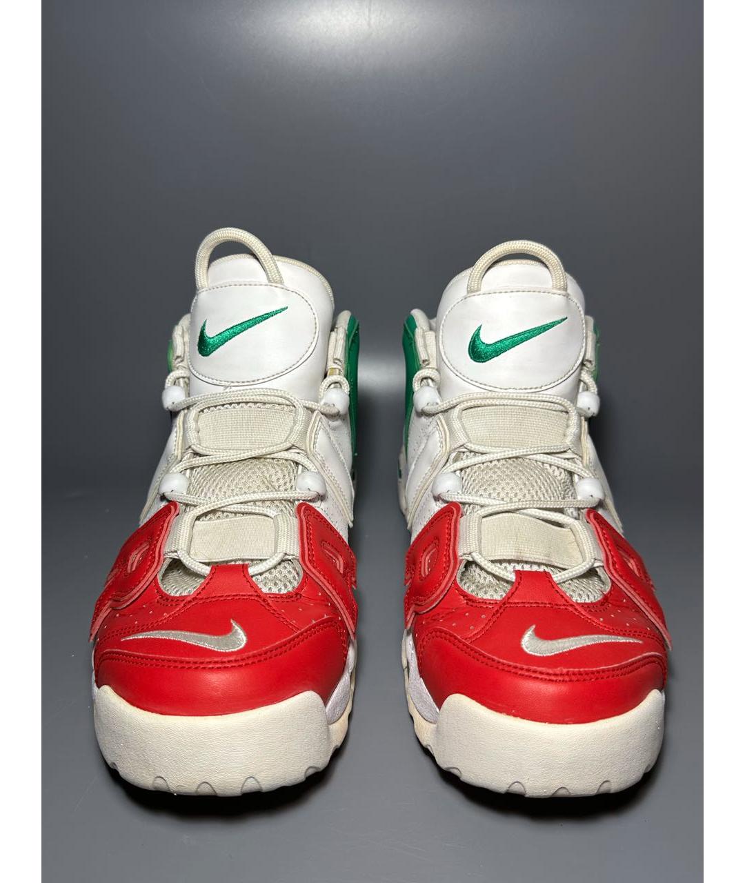 NIKE Белые кожаные высокие кроссовки / кеды, фото 2