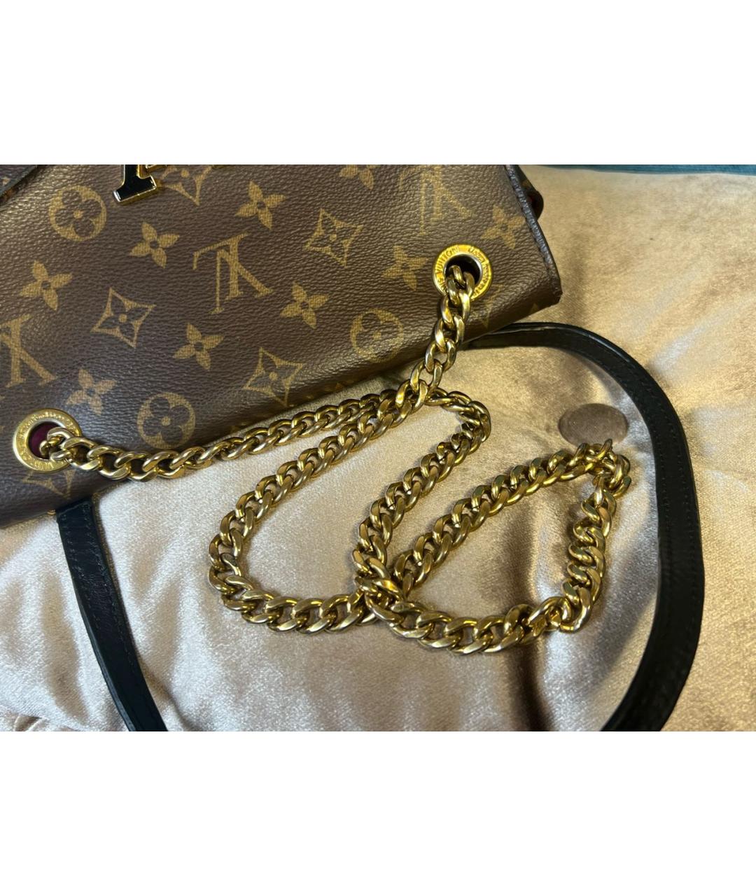 LOUIS VUITTON Коричневая сумка через плечо из канвы, фото 5