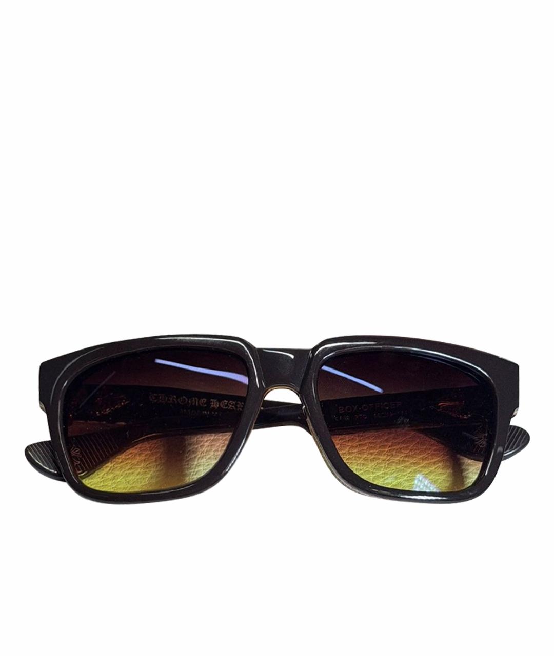 CHROME HEARTS Черные пластиковые солнцезащитные очки, фото 1