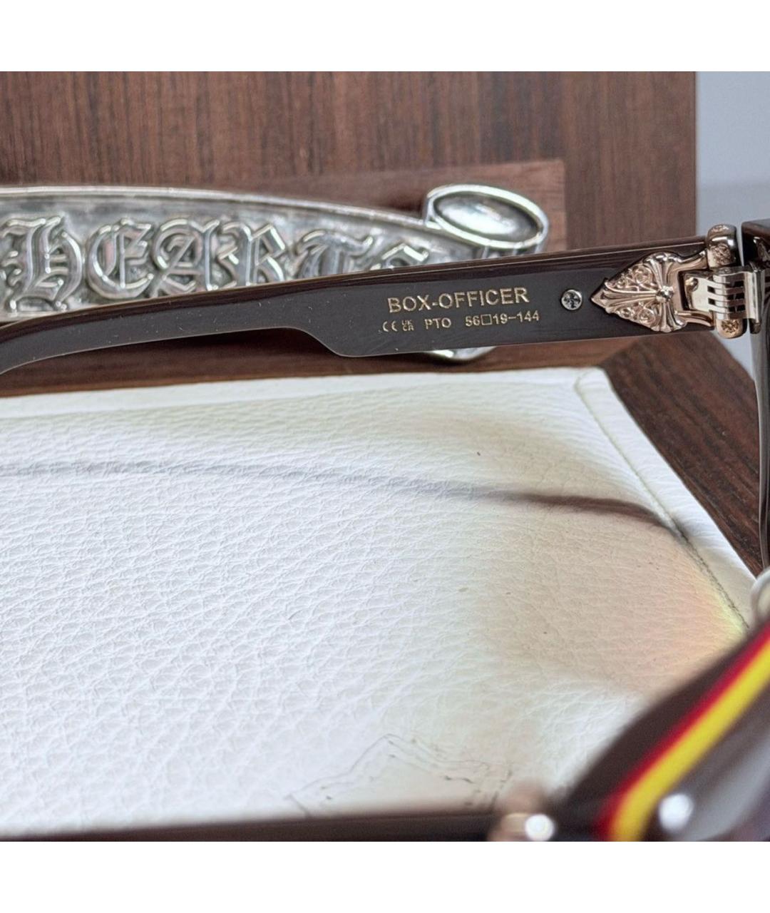 CHROME HEARTS Черные пластиковые солнцезащитные очки, фото 5