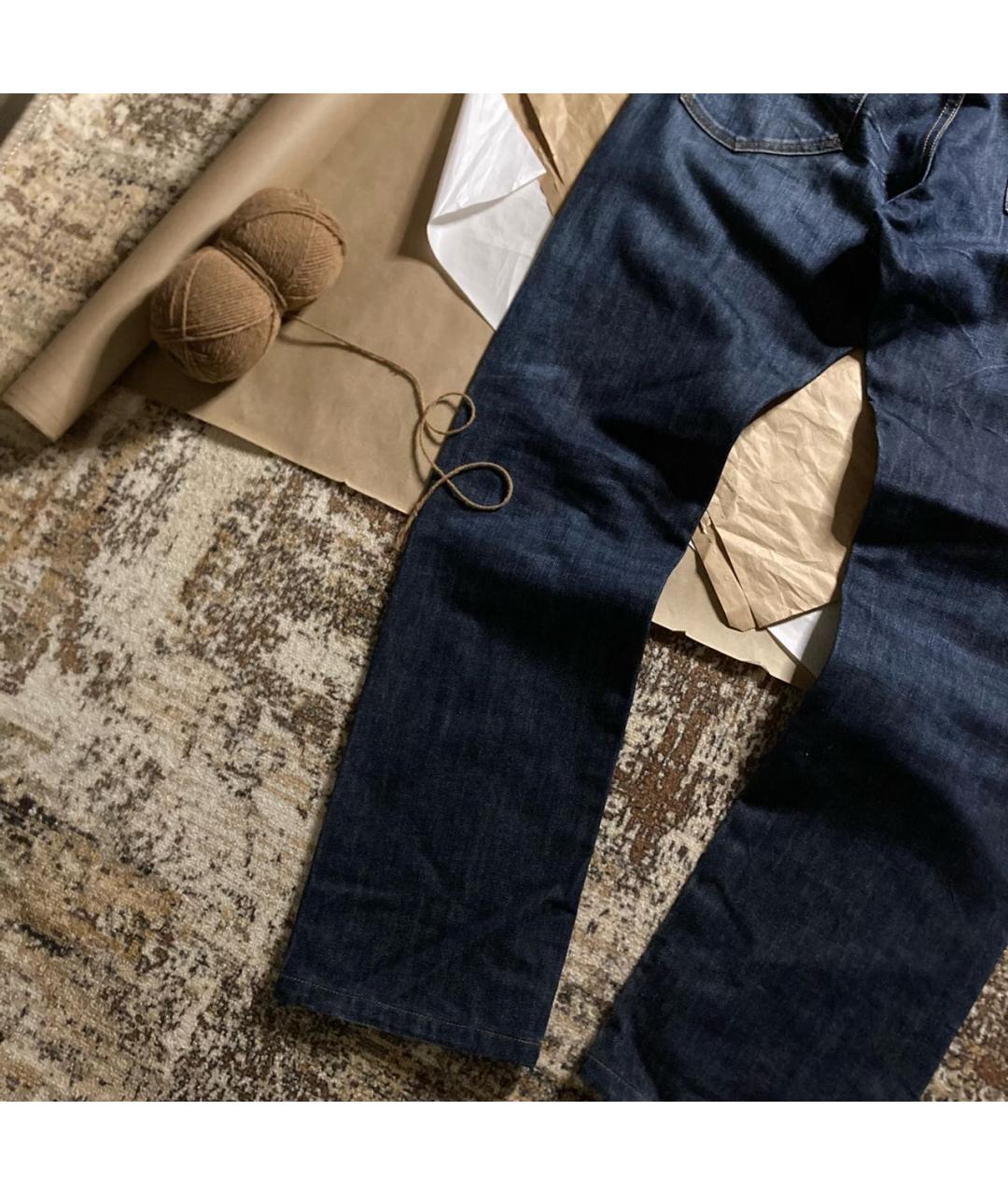 POLO RALPH LAUREN Темно-синие хлопковые прямые джинсы, фото 4