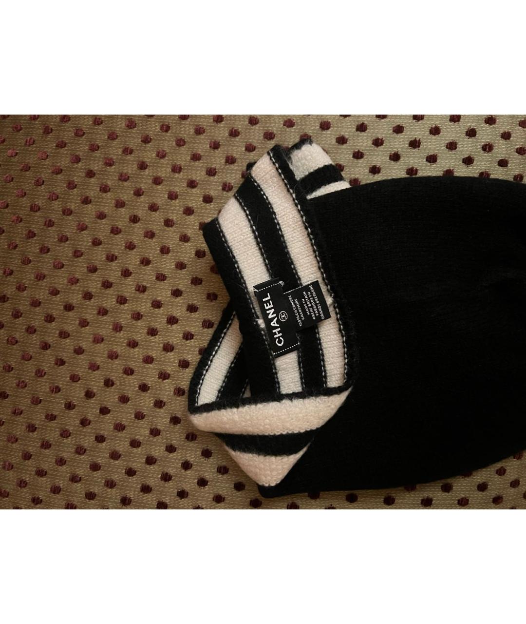 CHANEL Черная кашемировая шапка, фото 3