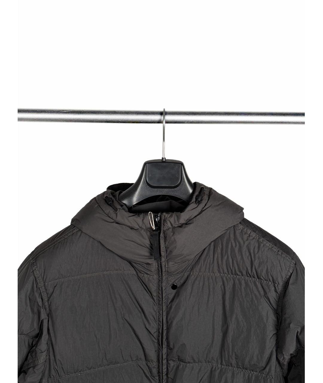 STONE ISLAND Антрацитовый полиамидовый пуховик, фото 3