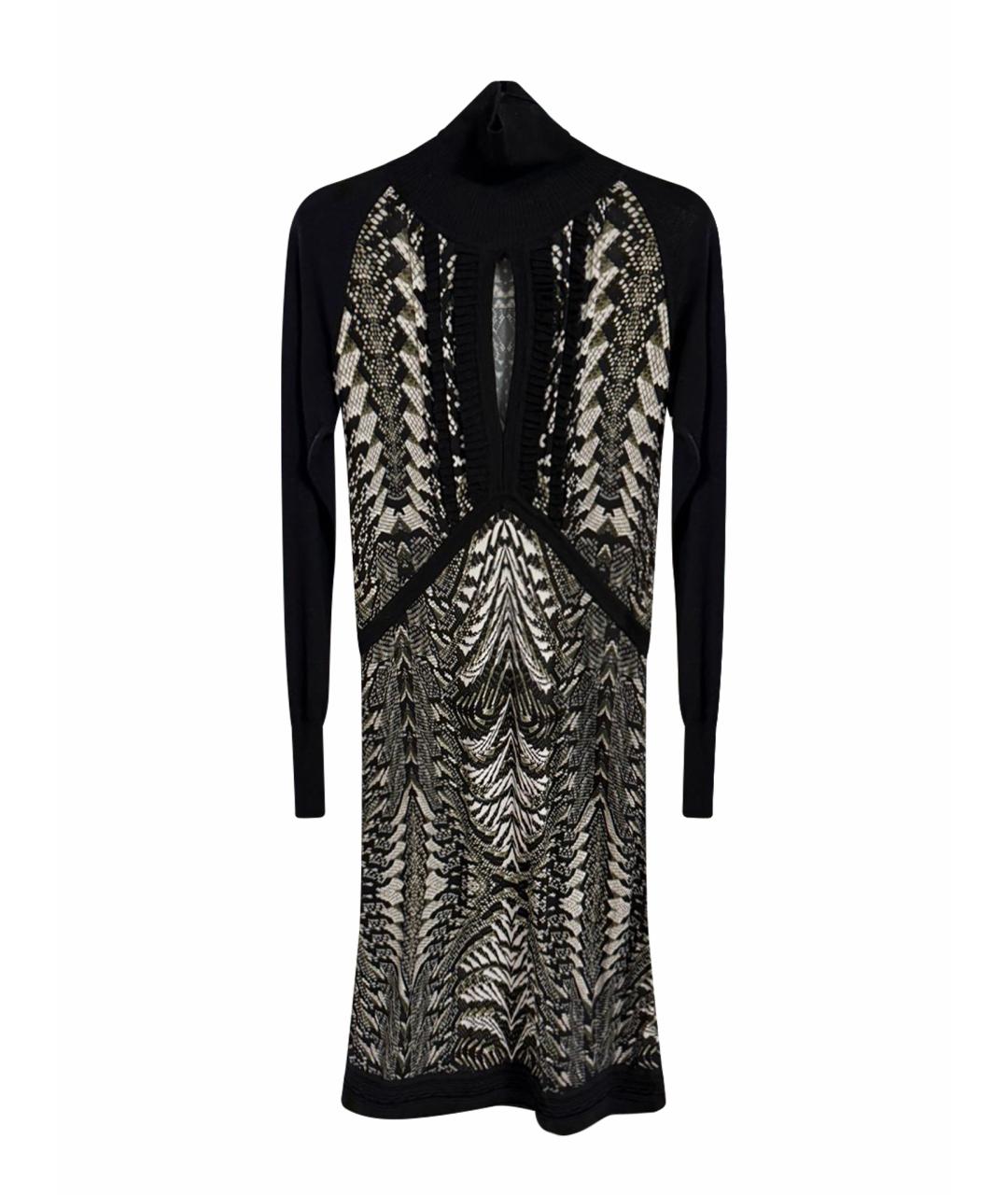 ROBERTO CAVALLI Черное вискозное вечернее платье, фото 1