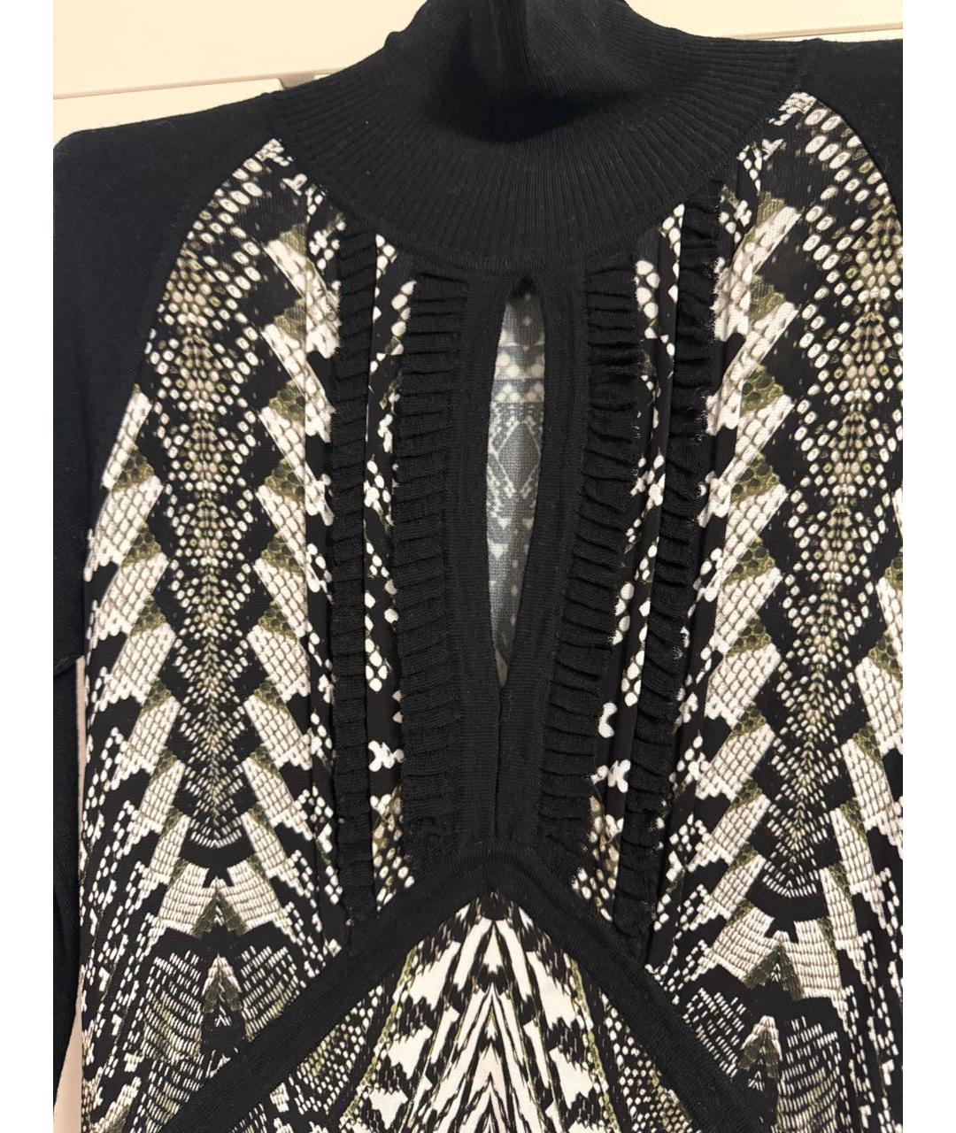 ROBERTO CAVALLI Черное вискозное вечернее платье, фото 4